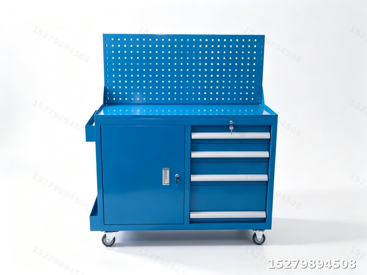 毕节蓝色洞洞板工具车